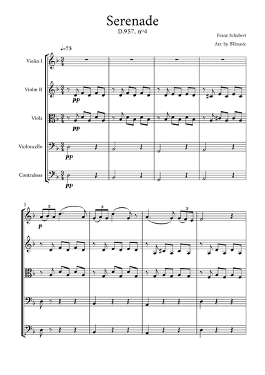 Serenade (D.957, n.4) - Schubert (arr. BTmusic)