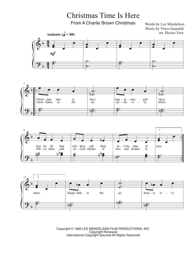 Christmas Time Is Here (arr. Hector Vera)