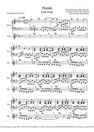 Numb (arr. E.A.Júnior)