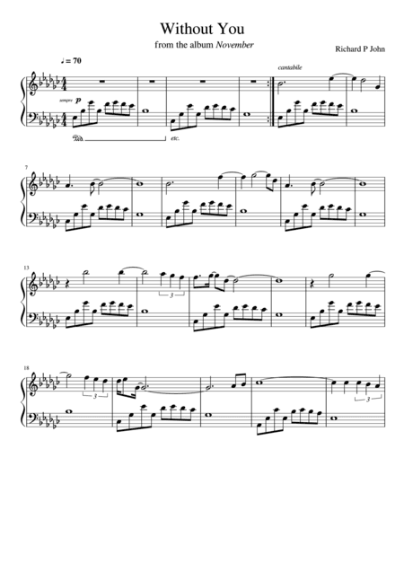 Without You (from November)