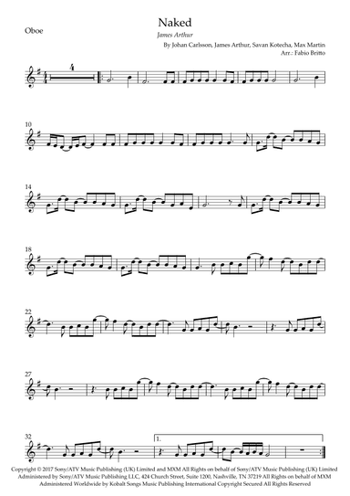 Naked (arr. Fabio Britto)