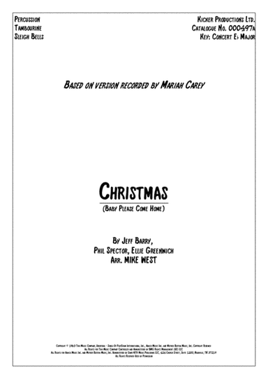 Christmas (baby Please Come Home) (arr. Mike West)