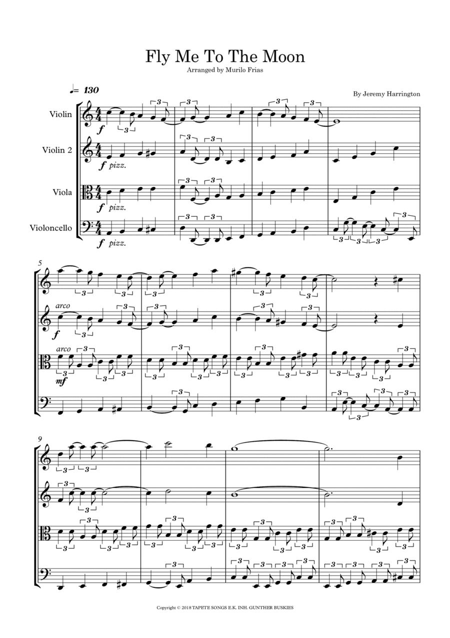 Fly Me To The Moon (in Other Words) (arr. Murilo Frias)