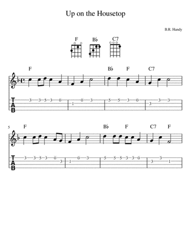 Up on the Housetop (Ukulele) (arr. Randy McGravey)
