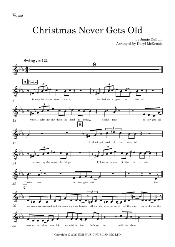 Christmas Never Gets Old (arr. Daryl McKenzie)