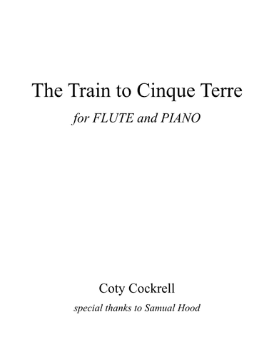 The Train to Cinque Terre