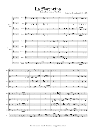 Lodovico da Viadana - La Fiorentina (Ballo del Granduca) (arr. Guido Menestrina)