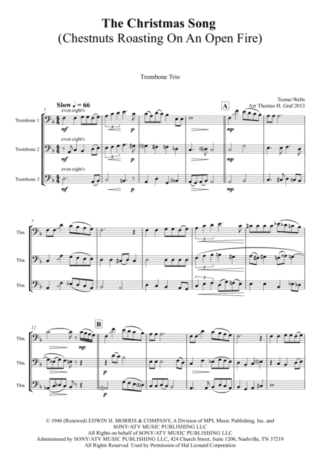 The Christmas Song (Chestnuts Roasting On An Open Fire) (arr. Thomas H. Graf)