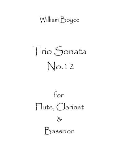 Trio Sonata No.12 (arr. Spence Bundy)