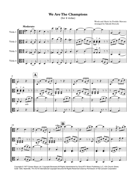 We Are The Champions (arr. Takeshi Horochi)