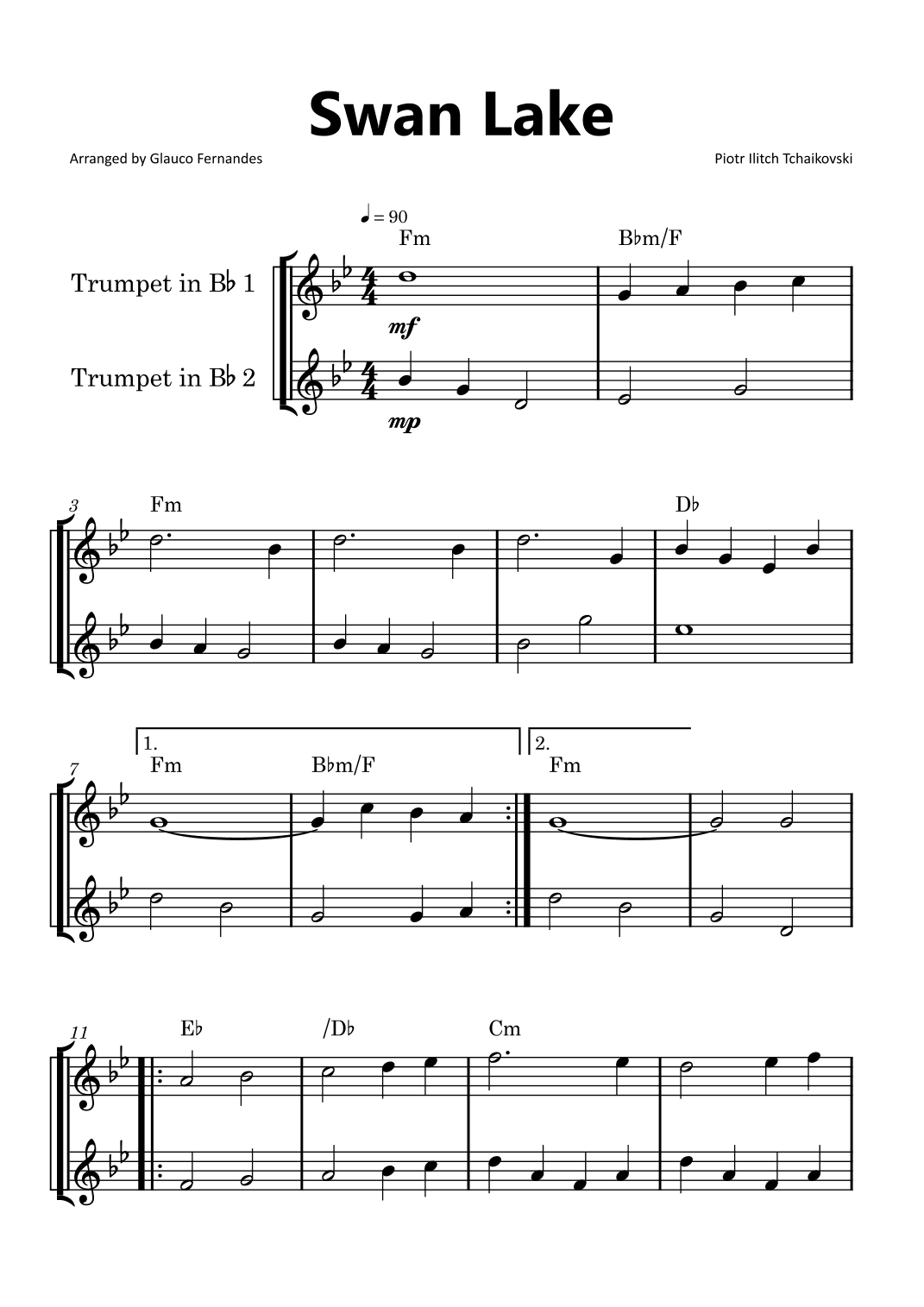 Swan Lake (arr. Glauco Fernandes)