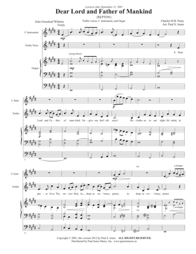 Dear Lord and Father of Mankind (arr. Paul S. Jones)