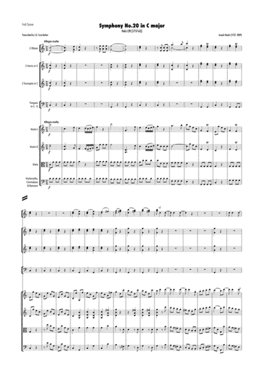 Haydn - Symphony No.20 in C major, Hob.I:20 (arr. J.G. Cucó Barber)