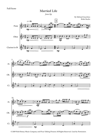 Married Life (arr. Fabio Britto)