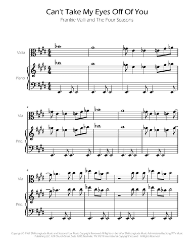 Can't Take My Eyes Off Of You (arr. Ygor Nunes)