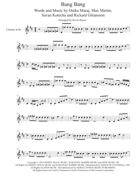 Bang Bang (arr. Kevin Busse)