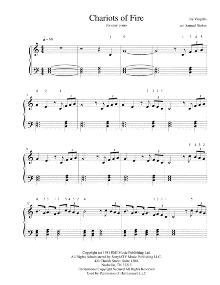 Chariots Of Fire  from the Feature Film CHARIOTS OF FIRE (arr. Samuel Stokes)