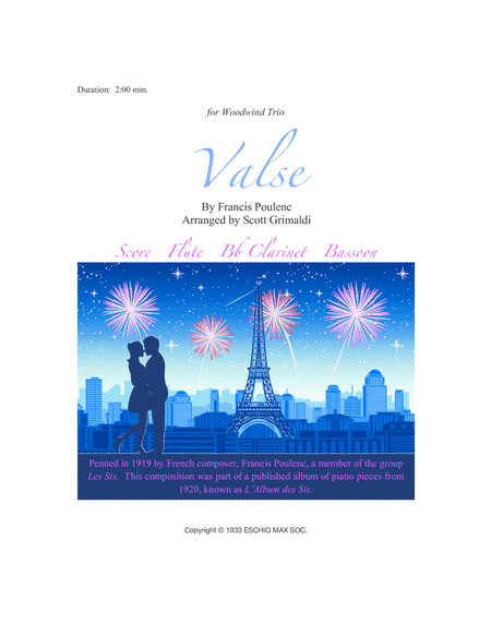 Valse (album Des Six) (arr. Scott Grimaldi)