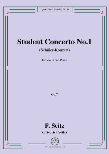 F. Seitz-Student Concerto No.1,Op.7 (arr. OSM Press)