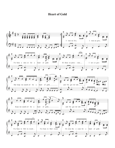 Heart Of Gold (arr. Biegler)