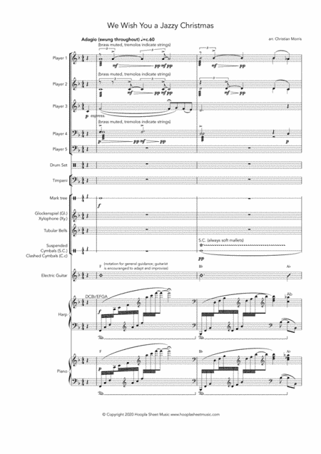 We Wish You a Jazzy Christmas (We Wish You a Merry Christmas) (arr. Hoopla Sheet Music)