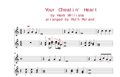 Your Cheatin' Heart (arr. Ruth Roland)