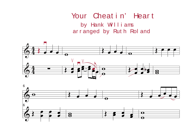 Your Cheatin' Heart (arr. Ruth Roland)
