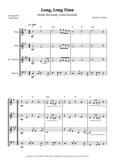 Long Long Time (arr. Valdir Maia)