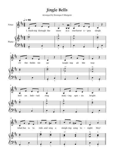 Jingle Bells (arr. Henrique F Mangoni)