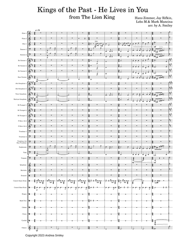 He Lives In You (reprise) (arr. Andrea Smiley)