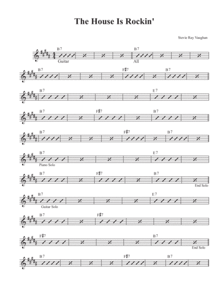 The House Is Rockin' (arr. David M Fagnant)