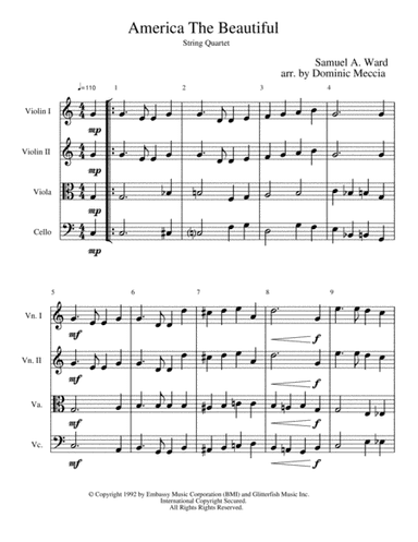 America The Beautiful (arr. Dominic Meccia)
