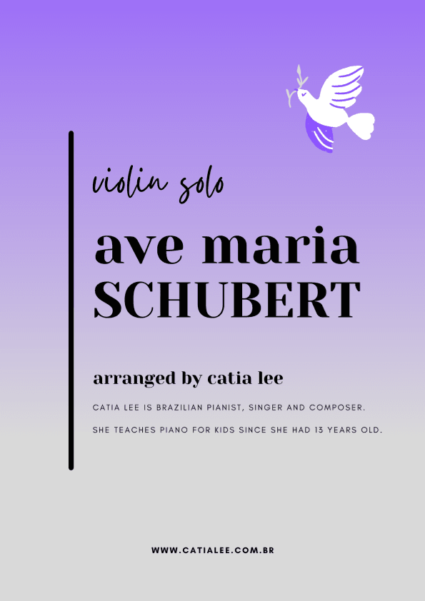 Ave Maria - Schubert for violin solo C Major (arr. Catia Lee)