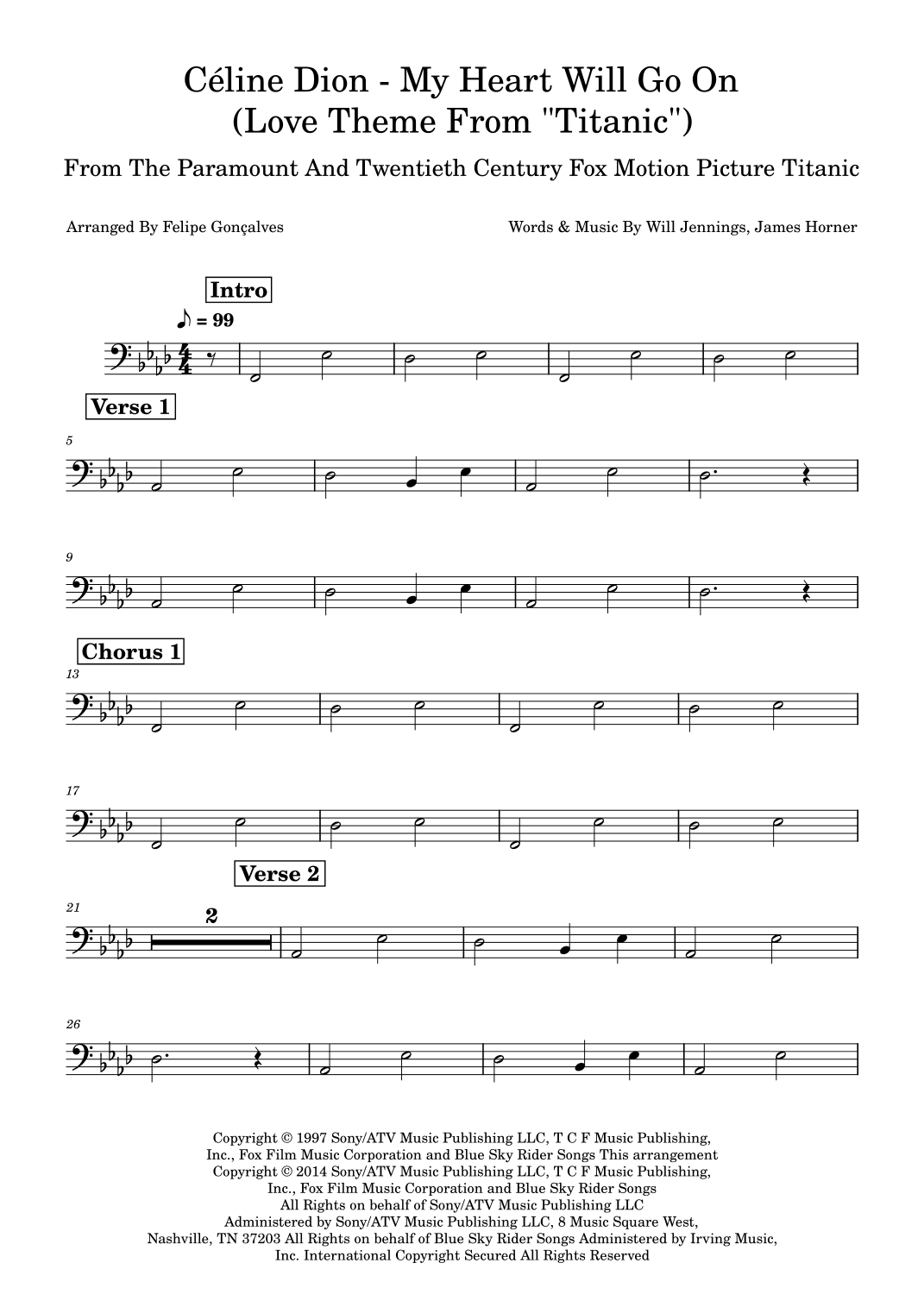 My Heart Will Go On (love Theme From 'titanic') (arr. Felipe Gonçalves)
