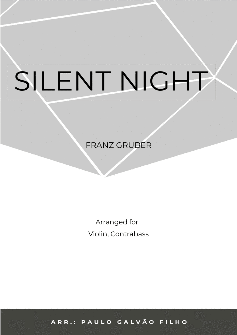 SILENT NIGHT - VIOLIN & CONTRABASS (arr. Paulo Galvao Filho)