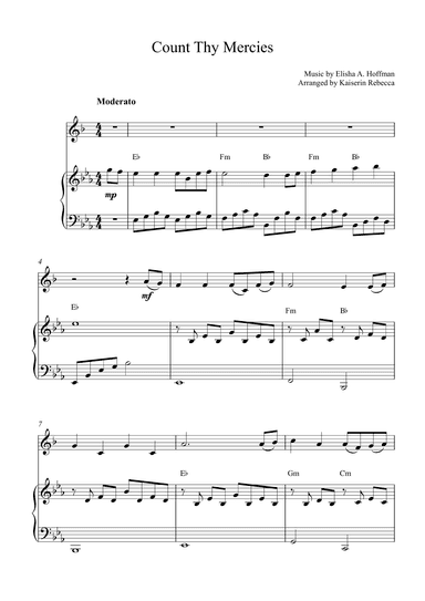 Count Thy Mercies (arr. Kaiserin Rebecca)
