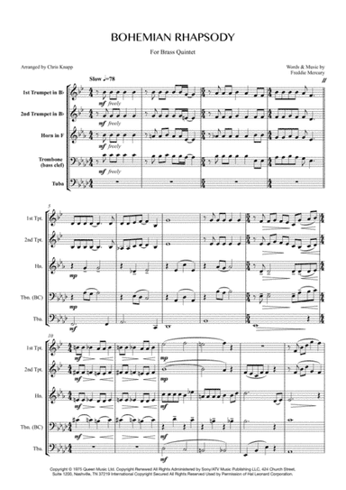 Bohemian Rhapsody (arr. Chris Knapp)