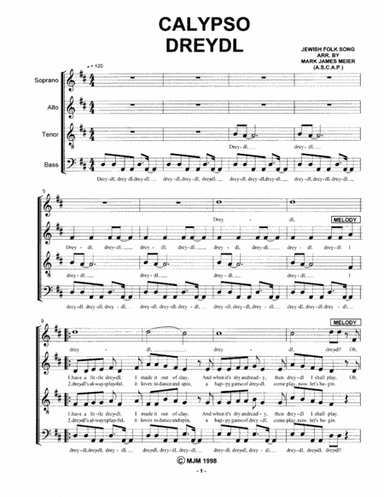 Calypso Dreydl (arr. Mark James Meier (ASCAP))