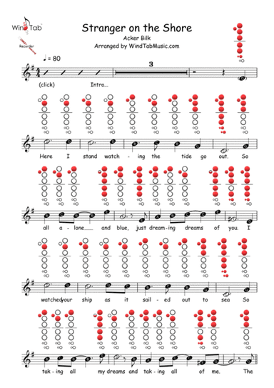 Stranger On The Shore (arr. WindTab)
