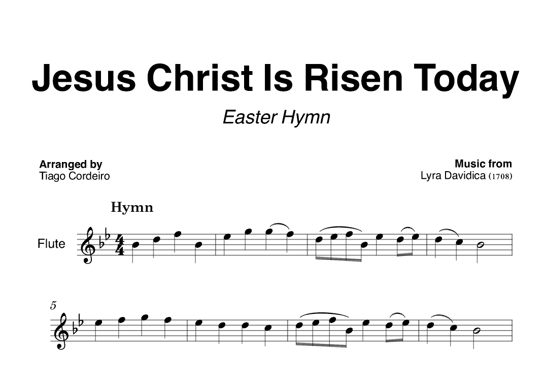 Jesus Christ Is Risen Today (arr. Tiago Cordeiro)