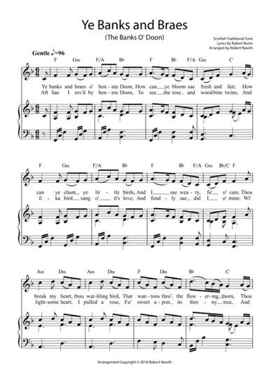 Ye Banks and Braes - Traditional Scottish Song (arr. Robert Newth)