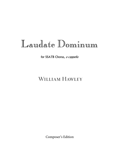 Laudate Dominum