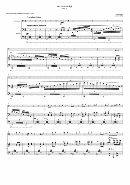 The Ghost Ship (arr. Matthieu Fillion)