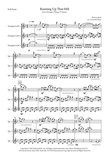 Running Up That Hill (arr. Fernando Britto)