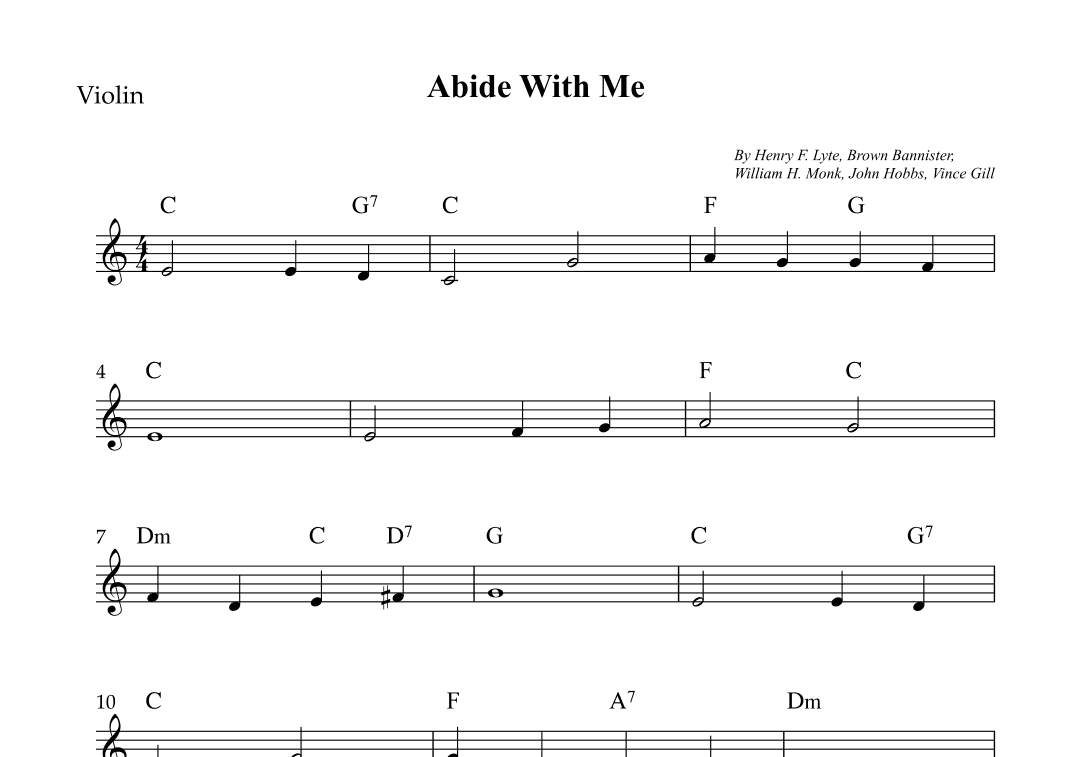 Abide With Me (arr. Wesley S. SIlva)