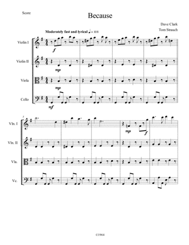 Because (arr. Thomas Strauch)