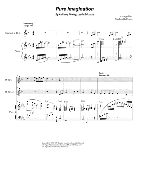 Pure Imagination (arr. Stephen DeCesare)