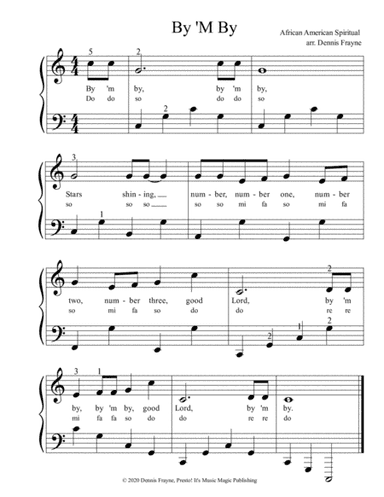 By 'M By (arr. Dennis Frayne)
