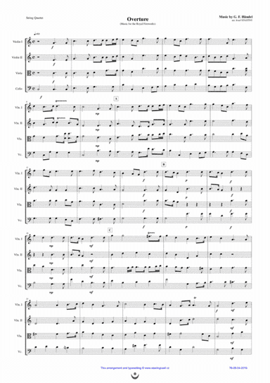 Overture (Music for the Royal Fireworks) (arr. Josef STASTNY)