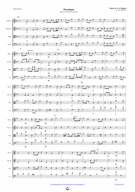 Overture (Music for the Royal Fireworks) (arr. Josef STASTNY)